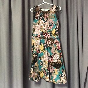 Floral Skater Racerback Dress